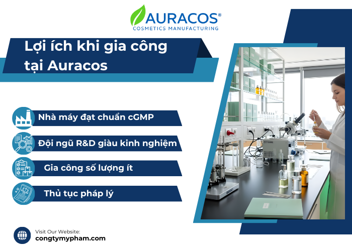 Lợi ích khi gia công sữa rửa mặt tại Auracos
