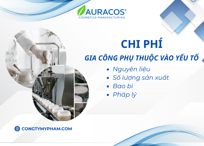Một số yếu tố ảnh hưởng đến chi phí gia công kem dưỡng