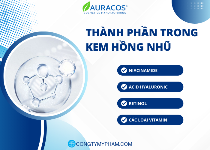 Thành phần an toàn thường có trong kem hồng nhũ