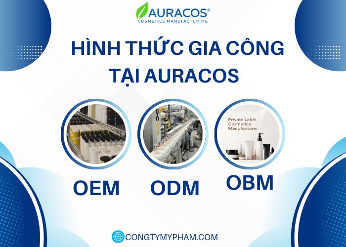 Ba hình thức gia công kem hồng nhũ tại Auracos