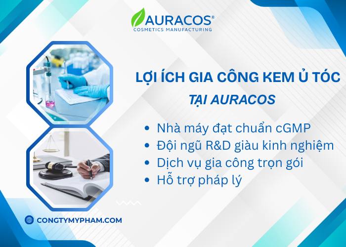 Các lợi ích khi chọn gia công kem ủ tóc tại Auracos