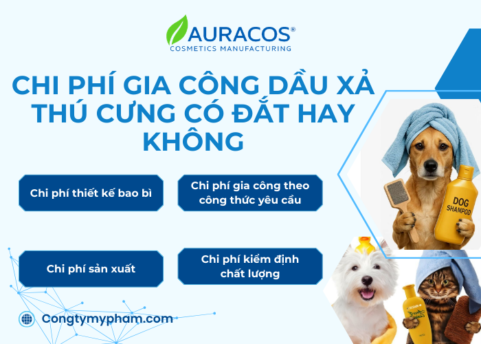 Chi phí để gia công gia công dầu xả cho thú cưng có đắt hay không