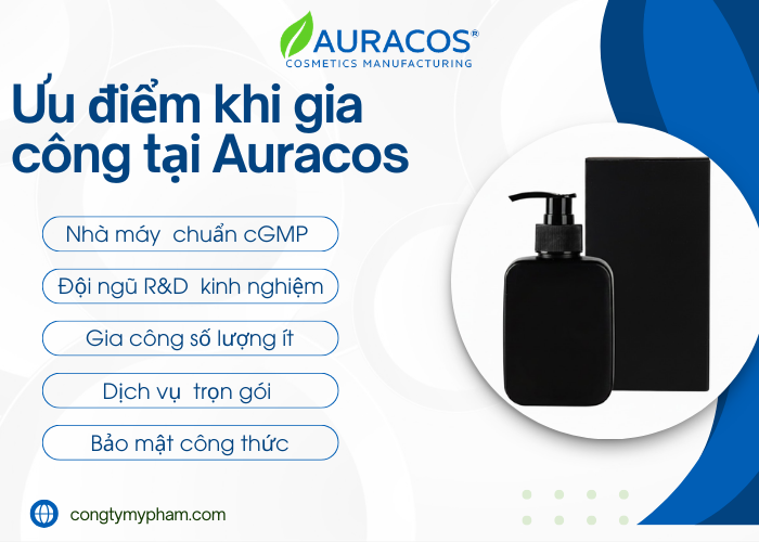 Ưu điểm khi gia công dung dịch vệ sinh nam tại nhà máy Auracos