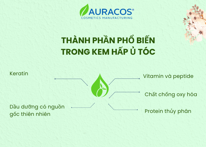 Một số thành phần phổ biến có trong kem hấp ủ tóc