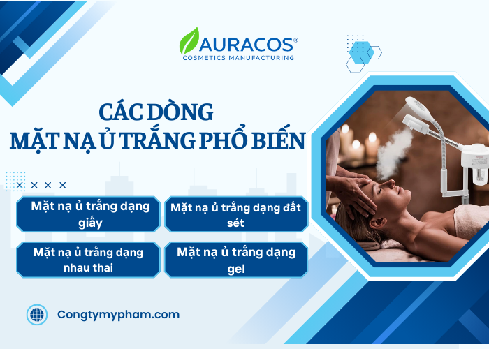 Những dòng mặt nạ ủ trắng gia công phổ biến
