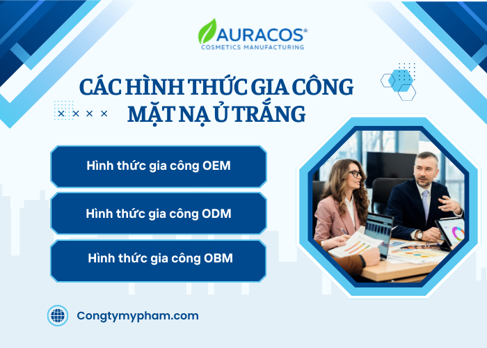 Các hình thức gia công mặt nạ ủ trắng phổ biến