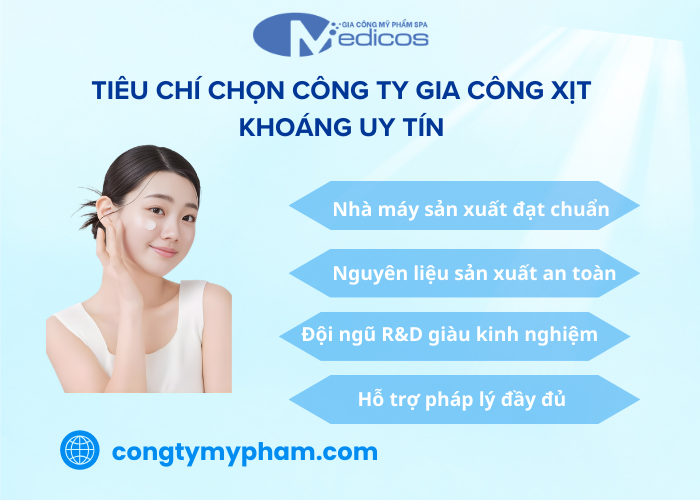 Tiêu chí chọn công ty gia công xịt khoáng uy tín
